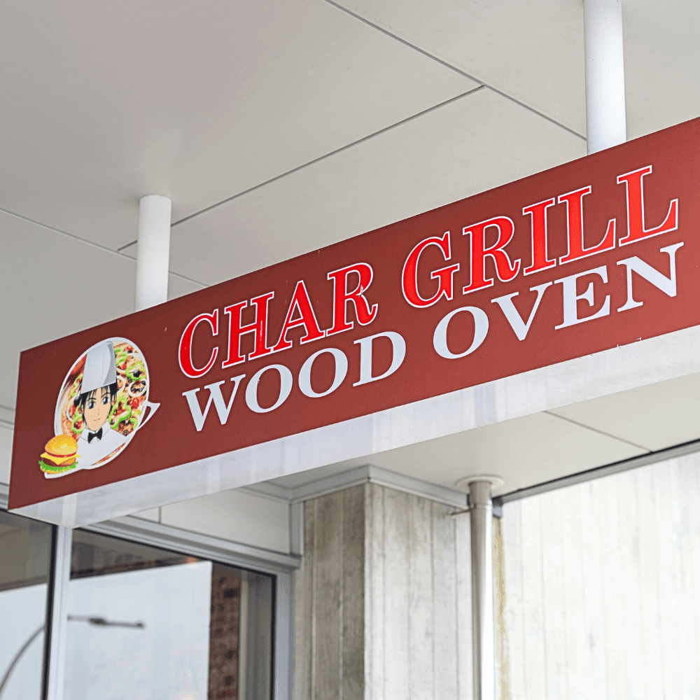 Char Grill Wood Oven restaurant branding - Social Wave creative agency NZ